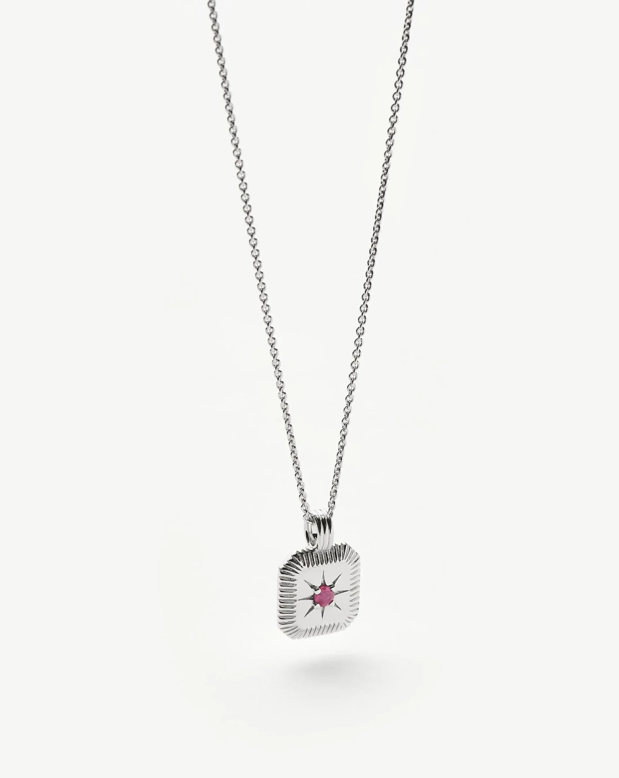 July Birthstone Pendant Necklace