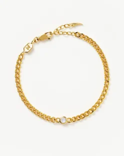 June Birthstone Chain Bracelet