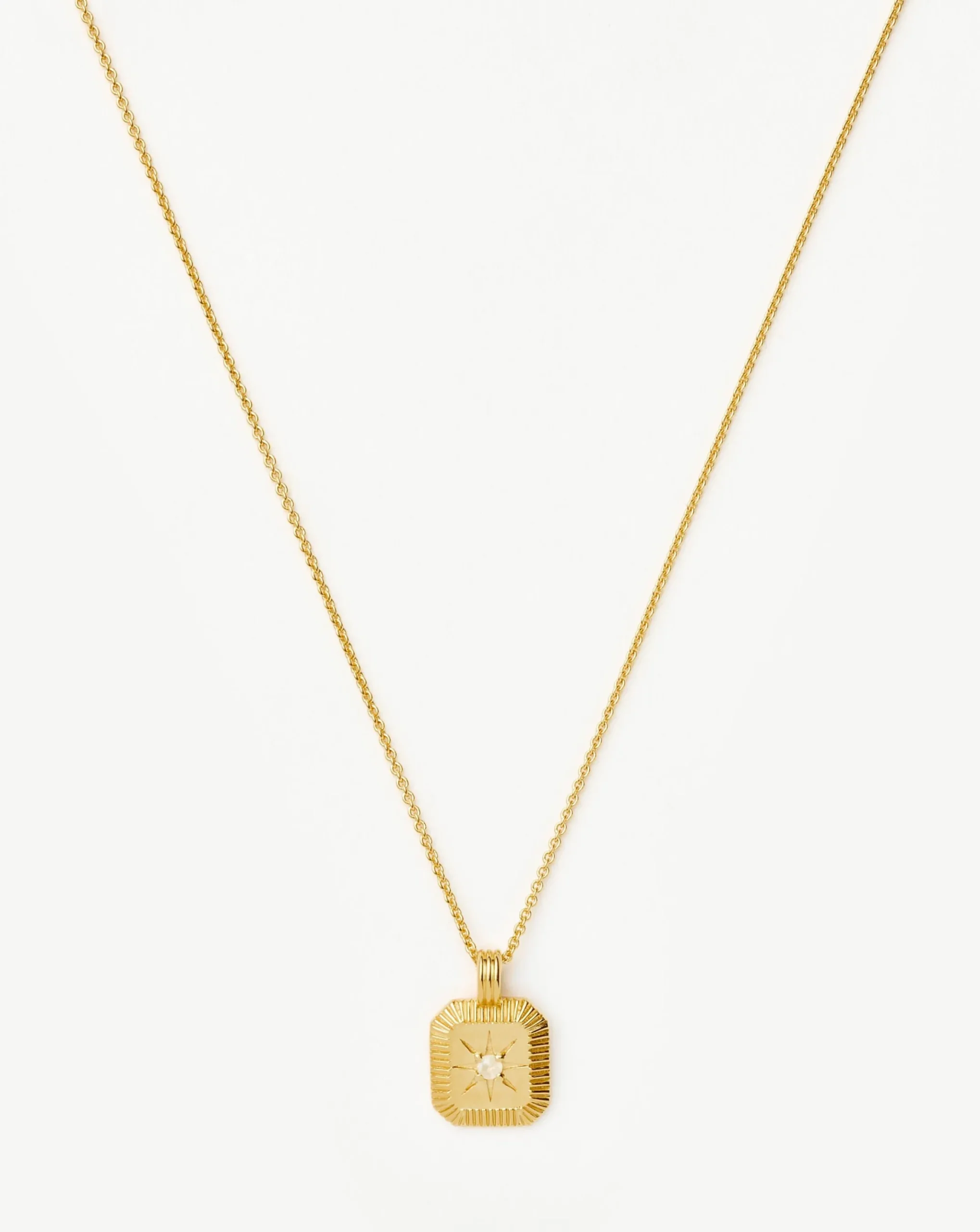 June Birthstone Pendant Necklace