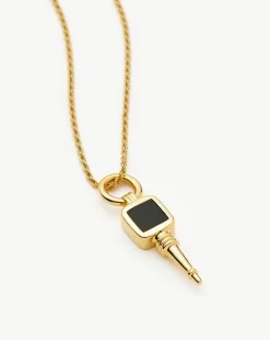Key Pendant Rope Chain Necklace