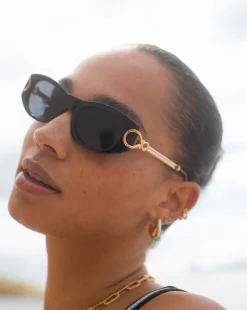 Le Specs Hydrus Link Oval Sunglasses