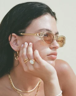 Le Specs Hydrus Link Oval Sunglasses