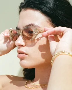 Le Specs Hydrus Link Oval Sunglasses