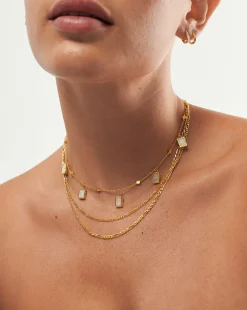 Lena Rainbow Moonstone Necklace Set