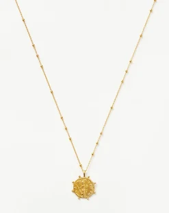 Lucy Williams Beaded Coin Necklace