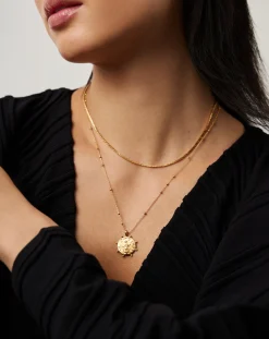 Lucy Williams Beaded Coin Necklace