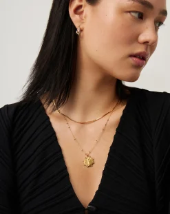 Lucy Williams Beaded Coin Necklace