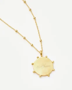 Lucy Williams Beaded Coin Necklace