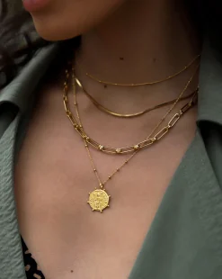 Lucy Williams Beaded Coin Necklace