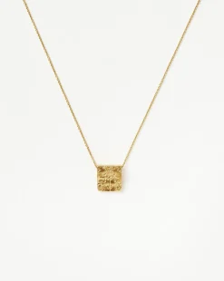 Lucy Williams Byzantine Square Coin Pendant Necklace