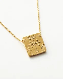 Lucy Williams Byzantine Square Coin Pendant Necklace