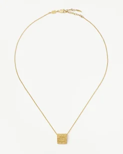 Lucy Williams Byzantine Square Coin Pendant Necklace