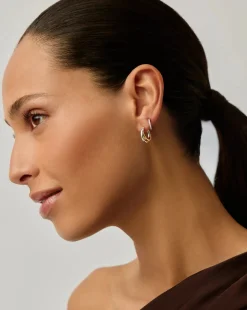 Lucy Williams Entwine Hoop Earrings & Pave Huggies Set