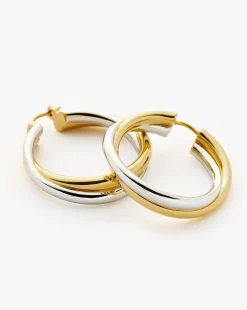 Lucy Williams Entwine Large Hoop Earrings