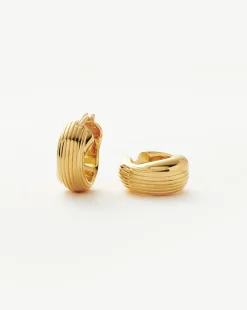 Lucy Williams Entwine Ridge Hoop Earrings