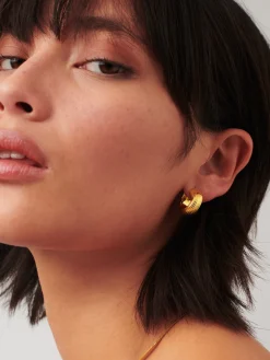 Lucy Williams Entwine Ridge Hoop Earrings