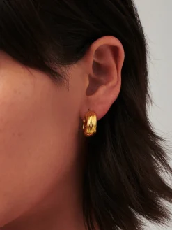 Lucy Williams Entwine Ridge Hoop Earrings