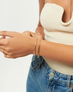 Lucy Williams Flat Curb Chain Bracelet
