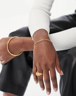 Lucy Williams Flat Curb Chain Bracelet