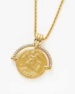 Lucy Williams Fortuna Arc Coin Necklace