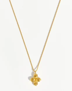 Lucy Williams Large Ridge Cross Necklace