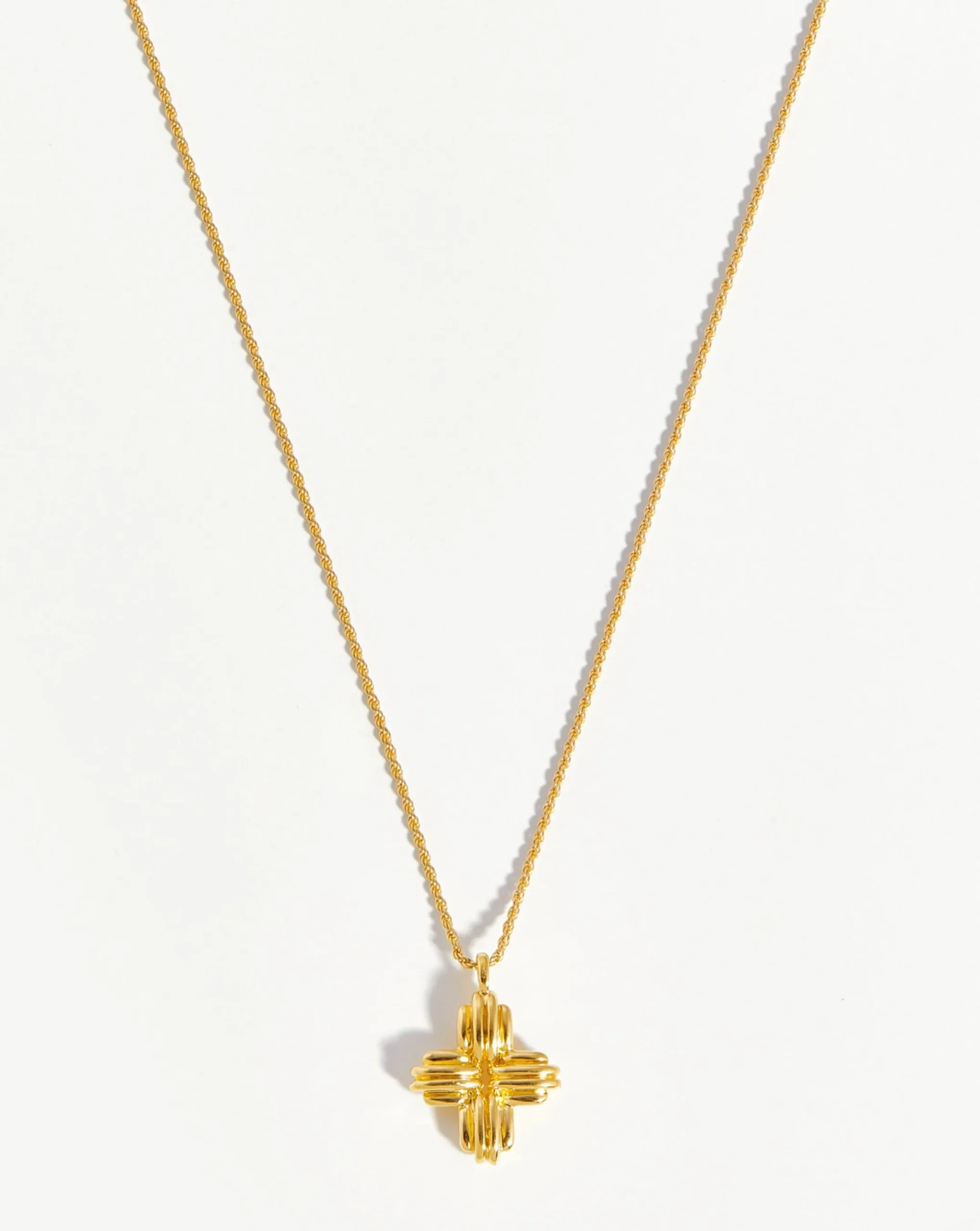 Lucy Williams Large Ridge Cross Necklace