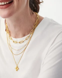 Lucy Williams Large Ridge Cross Necklace