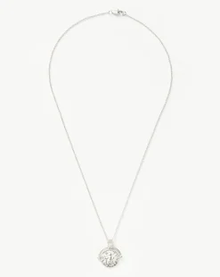 Lucy Williams Long Engravable Roman Arc Coin Necklace