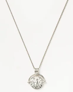 Lucy Williams Long Engravable Roman Arc Coin Necklace