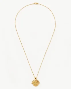 Lucy Williams Long Engravable Roman Arc Coin Necklace