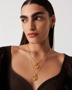 Lucy Williams Long Engravable Roman Arc Coin Necklace