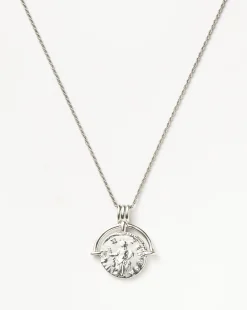 Lucy Williams Medium Engravable Roman Arc Coin Necklace