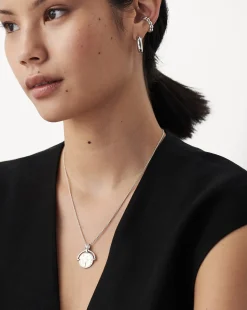 Lucy Williams Medium Engravable Roman Arc Coin Necklace