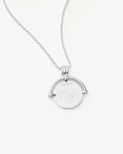 Lucy Williams Medium Engravable Roman Arc Coin Necklace