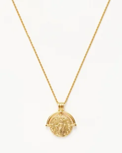 Lucy Williams Medium Engravable Roman Arc Coin Necklace