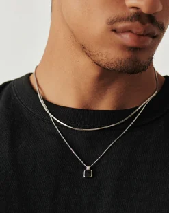 Lucy Williams Medium Square Snake Chain Necklace