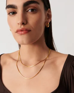 Lucy Williams Medium Square Snake Chain Necklace