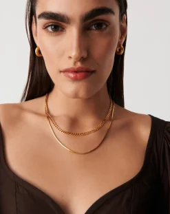 Lucy Williams Medium Square Snake Chain Necklace