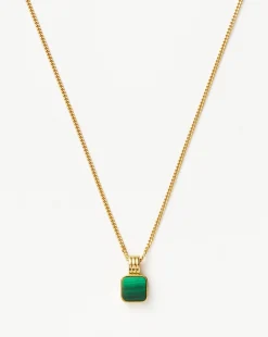 Lucy Williams Mens Square Charm Necklace
