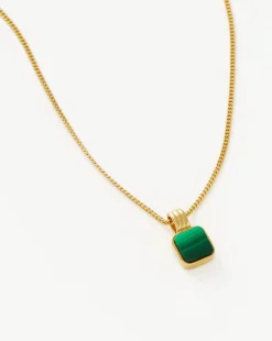 Lucy Williams Mens Square Charm Necklace