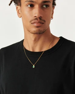 Lucy Williams Mens Square Charm Necklace