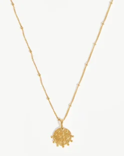 Lucy Williams Mini Beaded Coin Necklace