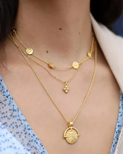 Lucy Williams Mini Ridge Cross Necklace