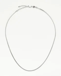 Lucy Williams Short Square Snake Chain Necklace