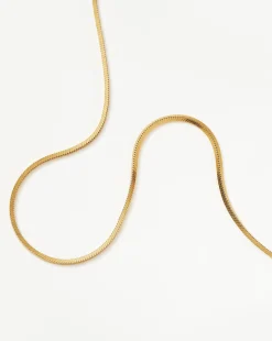 Lucy Williams Short Square Snake Chain Necklace