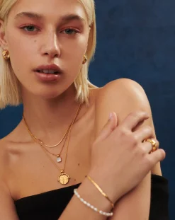 Lucy Williams Short Square Snake Chain Necklace