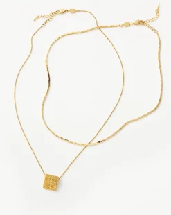 Lucy Williams Square Coin Necklace Set