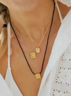 Lucy Williams Square Coin Cord Necklace