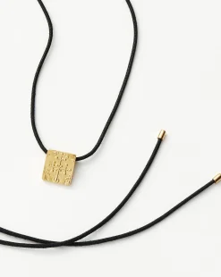 Lucy Williams Square Coin Cord Necklace