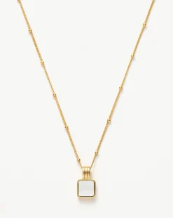 Lucy Williams Square Mother of Pearl Necklace